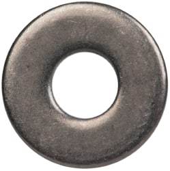 Made in USA - #4 Screw, Grade 300 Stainless Steel Standard Flat Washer - 1/8" ID x 0.312" OD, 0.025" Thick, Passivated Finish, Meets Military Specifications - Americas Industrial Supply