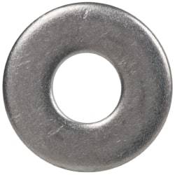 Made in USA - #6L Screw, Grade 300 Stainless Steel Standard Flat Washer - 0.156" ID x 3/8" OD, 0.036" Thick, Passivated Finish, Meets Military Specifications - Americas Industrial Supply