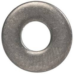 Made in USA - #8 Screw, Grade 300 Stainless Steel Standard Flat Washer - 0.188" ID x 0.438" OD, 0.065" Thick, Passivated Finish, Meets Military Specifications - Americas Industrial Supply
