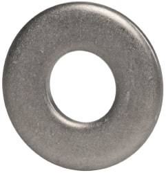 Made in USA - #10 Screw, Grade 300 Stainless Steel Standard Flat Washer - 0.219" ID x 1/2" OD, 0.065" Thick, Passivated Finish, Meets Military Specifications - Americas Industrial Supply