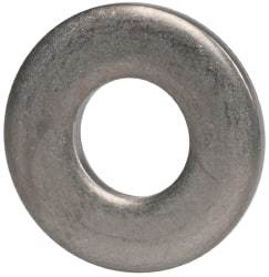 Made in USA - #12 Screw, Grade 300 Stainless Steel Standard Flat Washer - 1/4" ID x 0.562" OD, 0.051" Thick, Plain Finish, Meets Military Specifications - Americas Industrial Supply
