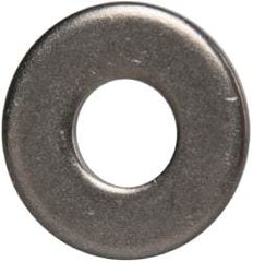Made in USA - 1/4" Screw, Grade 300 Stainless Steel Standard Flat Washer - 0.312" ID x 0.734" OD, 0.051" Thick, Passivated Finish, Meets Military Specifications - Americas Industrial Supply