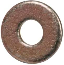 Made in USA - #0 Screw, Grade 1008/1010 Steel Standard Flat Washer - 0.078" ID x 0.188" OD, 0.02" Thick, Cadmium-Plated Finish, Meets Military Specifications - Americas Industrial Supply