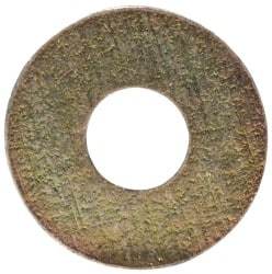 Made in USA - #2 Screw, Grade 1008/1010 Steel Standard Flat Washer - 0.094" ID x 1/4" OD, 0.018" Thick, Cadmium-Plated Finish, Meets Military Specifications - Americas Industrial Supply