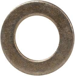 Made in USA - #10 Screw, Grade 1008/1010 Steel Standard Flat Washer - 0.219" ID x 0.365" OD, 0.03" Thick, Cadmium-Plated Finish, Meets Military Specifications - Americas Industrial Supply