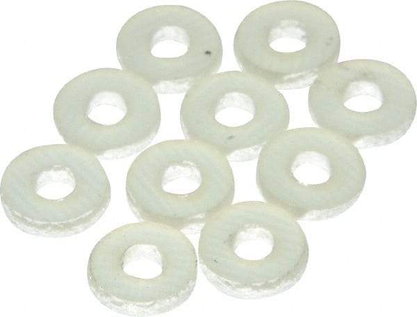Made in USA - #4 Screw, Grade G10 Fiberglass Standard Flat Washer - 1/8" ID x 0.317" OD, 0.062" Thick, Plain Finish - Americas Industrial Supply