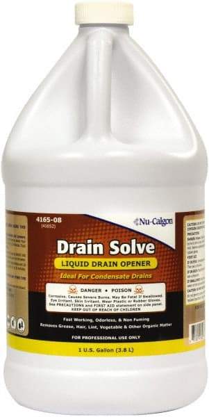 Nu-Calgon - 1 Gal Liquid Drain Cleaner - Unscented, Bottle - Americas Industrial Supply