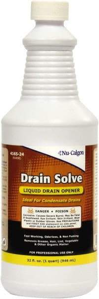 Nu-Calgon - 1 Qt Liquid Drain Cleaner - Unscented, Bottle - Americas Industrial Supply