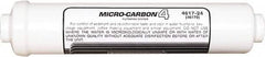 Nu-Calgon - 2.59" OD, 20µ, 6R Micromet Inline Cartridge Filter that Removes Silt, Sediment & Chlorine - 13" Long, Reduces Sediments, Tastes, Odors, Chlorine & Scale - Americas Industrial Supply