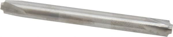 Accupro - 0.05" Radius, 1/4" Mill Diam, 4 Flute Solid Carbide Corner Rounding End Mill - Double End, Uncoated, 2-1/2" OAL, 1/4" Shank Diam - Americas Industrial Supply