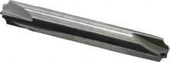 Accupro - 0.078" Radius, 3/8" Mill Diam, 4 Flute Solid Carbide Corner Rounding End Mill - Double End, Uncoated, 2-1/2" OAL, 3/8" Shank Diam - Americas Industrial Supply