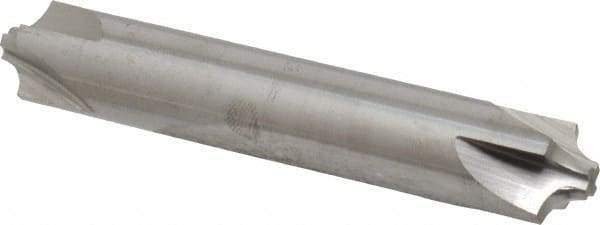 Accupro - 0.156" Radius, 1/2" Mill Diam, 4 Flute Solid Carbide Corner Rounding End Mill - Double End, Uncoated, 3" OAL, 1/2" Shank Diam - Americas Industrial Supply