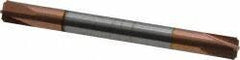 Accupro - 0.015" Radius, 3/16" Mill Diam, 4 Flute Solid Carbide Corner Rounding End Mill - Double End, TiCN Finish, 2" OAL, 3/16" Shank Diam - Americas Industrial Supply