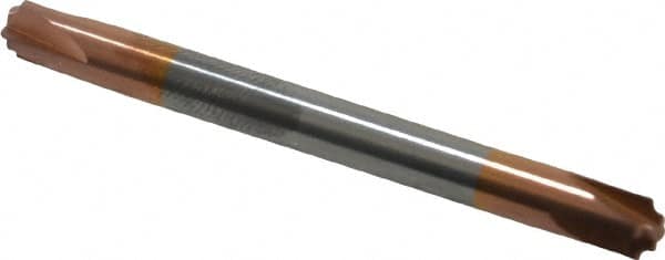 Accupro - 0.031" Radius, 3/16" Mill Diam, 4 Flute Solid Carbide Corner Rounding End Mill - Double End, TiCN Finish, 2" OAL, 3/16" Shank Diam - Americas Industrial Supply