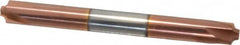 Accupro - 0.062" Radius, 1/4" Mill Diam, 4 Flute Solid Carbide Corner Rounding End Mill - Double End, TiCN Finish, 2-1/2" OAL, 1/4" Shank Diam - Americas Industrial Supply