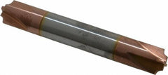 Accupro - 0.078" Radius, 3/8" Mill Diam, 4 Flute Solid Carbide Corner Rounding End Mill - Double End, TiCN Finish, 2-1/2" OAL, 3/8" Shank Diam - Americas Industrial Supply