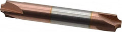 Accupro - 0.094" Radius, 3/8" Mill Diam, 4 Flute Solid Carbide Corner Rounding End Mill - Double End, TiCN Finish, 2-1/2" OAL, 3/8" Shank Diam - Americas Industrial Supply
