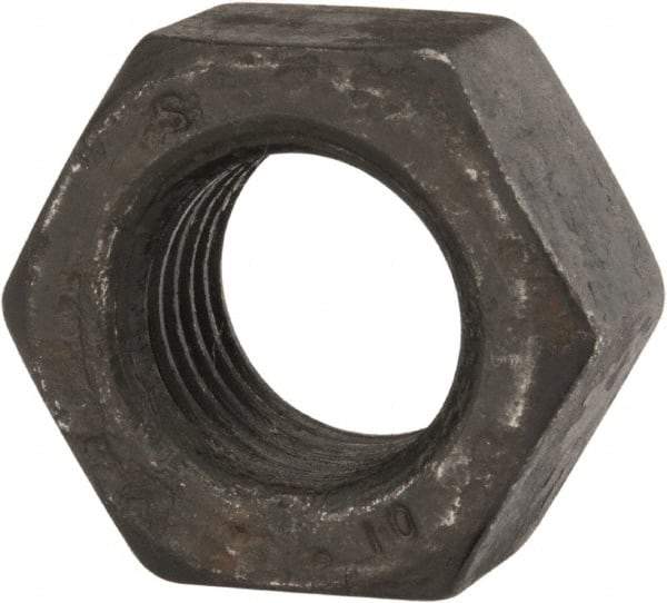 Value Collection - M30x3.50 Steel Right Hand Hex Nut - 46mm Across Flats, 24mm High, Uncoated - Americas Industrial Supply