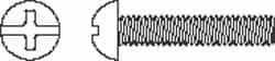 Value Collection - #10-32 UNF, 3" Length Under Head Slotted/Phillips Drive Machine Screw - Round Head, Grade J82 Steel, Zinc-Plated Finish, Without Washer - Americas Industrial Supply
