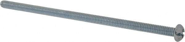 Value Collection - 1/4-20 UNC, 6" Length Under Head Slotted/Phillips Drive Machine Screw - Round Head, Grade J82 Steel, Zinc-Plated Finish, Without Washer - Americas Industrial Supply
