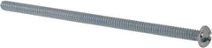 Value Collection - #10-24 UNC, 4" Length Under Head Slotted/Phillips Drive Machine Screw - Round Head, Grade 2 Steel, Zinc-Plated Finish, Without Washer - Americas Industrial Supply