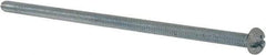Value Collection - #8-32 UNC, 4" Length Under Head Slotted/Phillips Drive Machine Screw - Round Head, Grade J82 Steel, Zinc-Plated Finish, Without Washer - Americas Industrial Supply