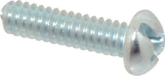 Value Collection - #10-24 UNC, 3/4" Length Under Head Slotted/Phillips Drive Machine Screw - Round Head, Grade J82 Steel, Zinc-Plated Finish, Without Washer - Americas Industrial Supply