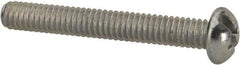 Value Collection - #8-32 UNC, 1-1/4" Length Under Head Slotted/Phillips Drive Machine Screw - Round Head, Grade J82 Steel, Zinc-Plated Finish, Without Washer - Americas Industrial Supply