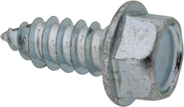 Value Collection - 3/8" Hex Head Sheet Metal Screw - Steel, 1" Length Under Head, Grade 2 - Americas Industrial Supply