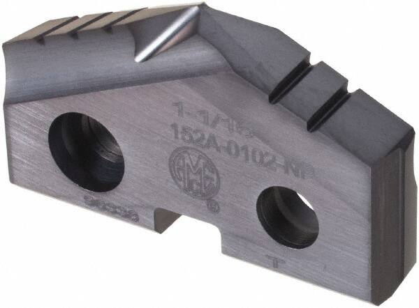 Allied Machine and Engineering - 1-1/16" Diam x 3/16" Thick, Seat Code 2, 90° Included Angle Spade Drill Insert - TiAlN Coated, Cobalt, Series T-A - Americas Industrial Supply