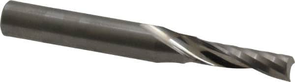 Onsrud - 3/16" Cutting Diam x 5/8" Length of Cut, 1 Flute, Upcut Spiral Router Bit - Uncoated, Right Hand Cut, Solid Carbide, 2" OAL x 1/4" Shank Diam, Single Edge, 21° Helix Angle - Americas Industrial Supply