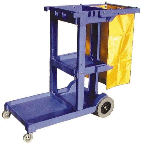 PRO-SOURCE - Polyethylene Janitor Cart - 20" Width - Americas Industrial Supply