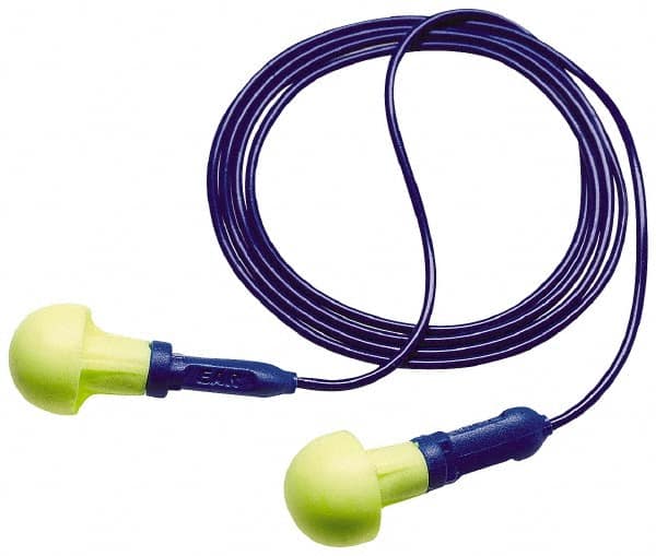 3M - Reusable, Corded, 28 dB Earplugs - Yellow, 200 Pairs - Americas Industrial Supply