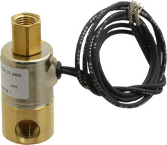 KIP - 1/4" Port, Direct Acting, Brass Solenoid Valve - Normally Open, 140 Max PSI, Buna-N Seal - Americas Industrial Supply