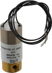 KIP - 10-32 Port, Direct Acting, Brass Solenoid Valve - Normally Closed, 100 Max PSI, Buna-N Seal - Americas Industrial Supply