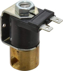 KIP - 1/8" Port, Direct Acting, Brass Solenoid Valve - Normally Closed, 150 Max PSI, Buna-N Seal - Americas Industrial Supply