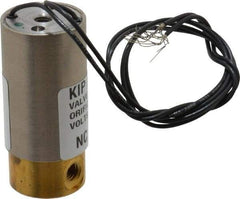 KIP - 10-32 Port, Direct Acting, Brass Solenoid Valve - Multipurpose, 40 Max PSI, Buna-N Seal - Americas Industrial Supply