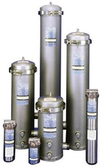 3M Aqua-Pure - 3 Inch Pipe, 150 No. Flange End Connections, 9-3/4 Inch Long Cartridge, 50.63 Inch Long, Cartridge Filter Housing without Cartridge - 36 Cartridges, 288 Max GPM Flow Rate, 150 psi Max Working Pressure, 304 Grade, Commercial Filter Housing - Americas Industrial Supply