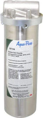 3M Aqua-Pure - 3/4 Inch Pipe, FNPT End Connections, 9-3/4 Inch Long Cartridge, 12.03 Inch Long, Cartridge Filter Housing without Pressure Relief - 1 Cartridge, 1-10 Max GPM Flow Rate, 300 psi Max Working Pressure, 304 Grade, Standard Housing - Americas Industrial Supply