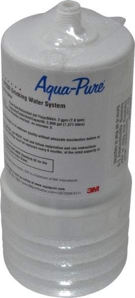 3M Aqua-Pure - 3-1/16" OD, 5µ, Cellulose Fiber 2/Pk. Replacement Cartridge for AP200 - 6-15/16" Long, Reduces Sediments, Tastes, Odors & Chlorine - Americas Industrial Supply