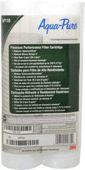 3M Aqua-Pure - 2-1/2" OD, 5µ, Cellulose Fiber Graded-Density Cartridge Filter - 9-3/4" Long, Reduces Dirt & Rust - Americas Industrial Supply