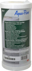 3M Aqua-Pure - 4-1/2" OD, 25µ, Large Diameter Carbon Cartridge Filter - 9-3/4" Long, Reduces Sediments, Tastes, Odors & Chlorine - Americas Industrial Supply