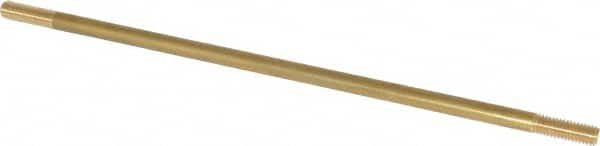 Made in USA - 12" Long, 3/8-16 Thread, Float Valve Rod - Brass, 1/2" Thread Length - Americas Industrial Supply