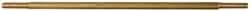 Made in USA - 12" Long, 1/8 NPT Thread, Float Valve Rod - Brass, 1/2" Thread Length - Americas Industrial Supply