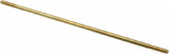 Made in USA - 10" Long, 1/4-20 Thread, Float Valve Rod - Brass, 1/2" Thread Length - Americas Industrial Supply