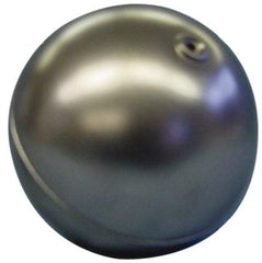 Made in USA - 2" Diam, Spherical, Internal Connection, Metal Float - 1/4-20 Thread, Stainless Steel, 850 Max psi, 25 Gauge - Americas Industrial Supply