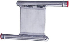 Lytron - 2" Long x 2" High, Beaded Connection Aluminum Tube Cold Plate - 3/8 OD Tube, Z Fluid Path Fluid Path, Ethylene Glycol & Water Mixture EGW Cooling, 0.13" Thick - Americas Industrial Supply