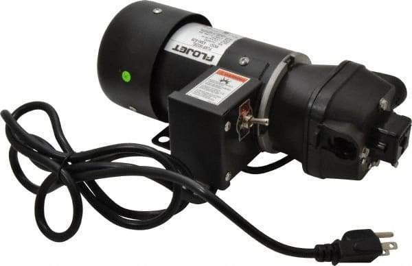 FloJet - 1/10 HP, 1/2 Inlet Size, 1/2 Outlet Size, with Manual onand off Switch, Diaphragm Spray Pump - 115 Input Voltage, Santoprene, Polypropylene, 3.20 Max GPM, 2500 Max RPM, Barbed - Americas Industrial Supply