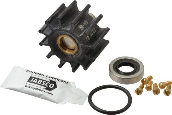 Jabsco - Neoprene Impeller Kit Repair Part - Contains Impeller, Seal, Gasket, For Use with Jabsco Model 11810-0003 Flexible Impeller Pump Motors - Americas Industrial Supply