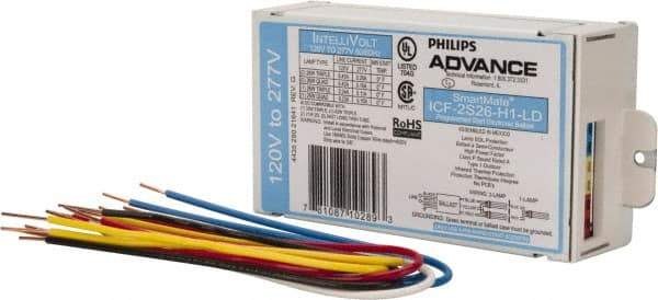 Philips Advance - 1 or 2 Lamp, 120-277 Volt, 0.23 to 0.45 Amp, 0 to 39, 40 to 79 Watt, Programmed Start, Electronic, Nondimmable Fluorescent Ballast - 0.93, 0.98, 1.00, 1.10, 1.12 Ballast Factor - Americas Industrial Supply